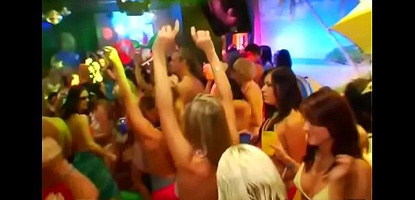  Wild gals are drenched with longing during orgy party